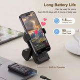 Remote Control for TikTok Scrolling with Smartphone Holder stand with bluetooth speaker, Wireless Page Turner, Camera Shutter Video Recording for IOS Android, Phone Selfie Accessory, Gifts for Men Women