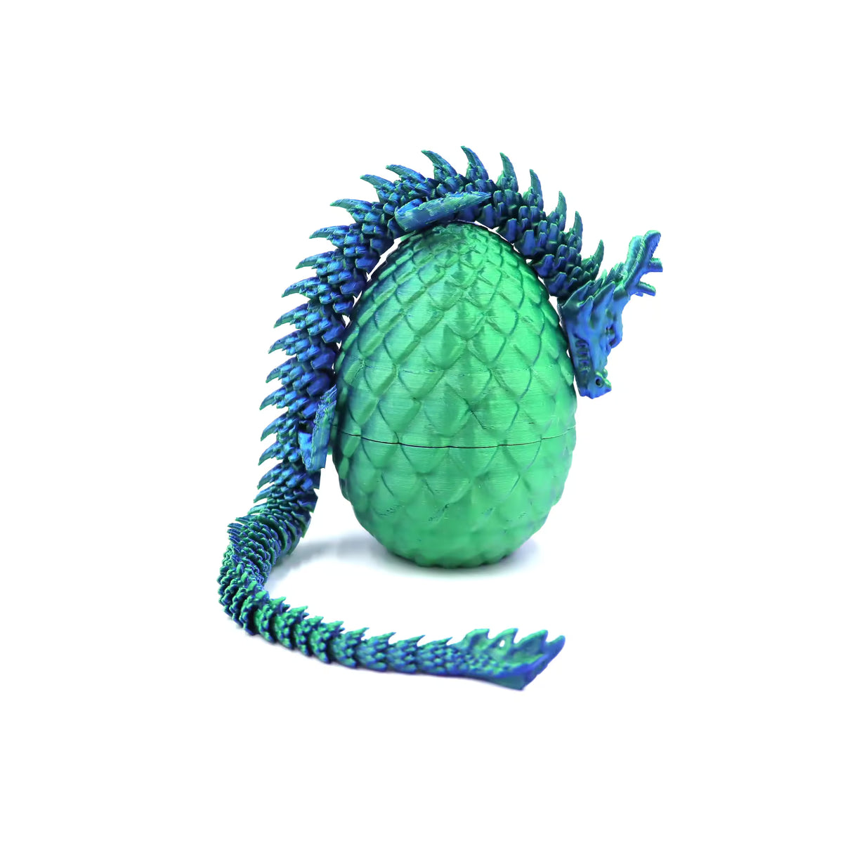 3D Printed Articulated Chinese Dragon Mystery Egg Fidget Toy