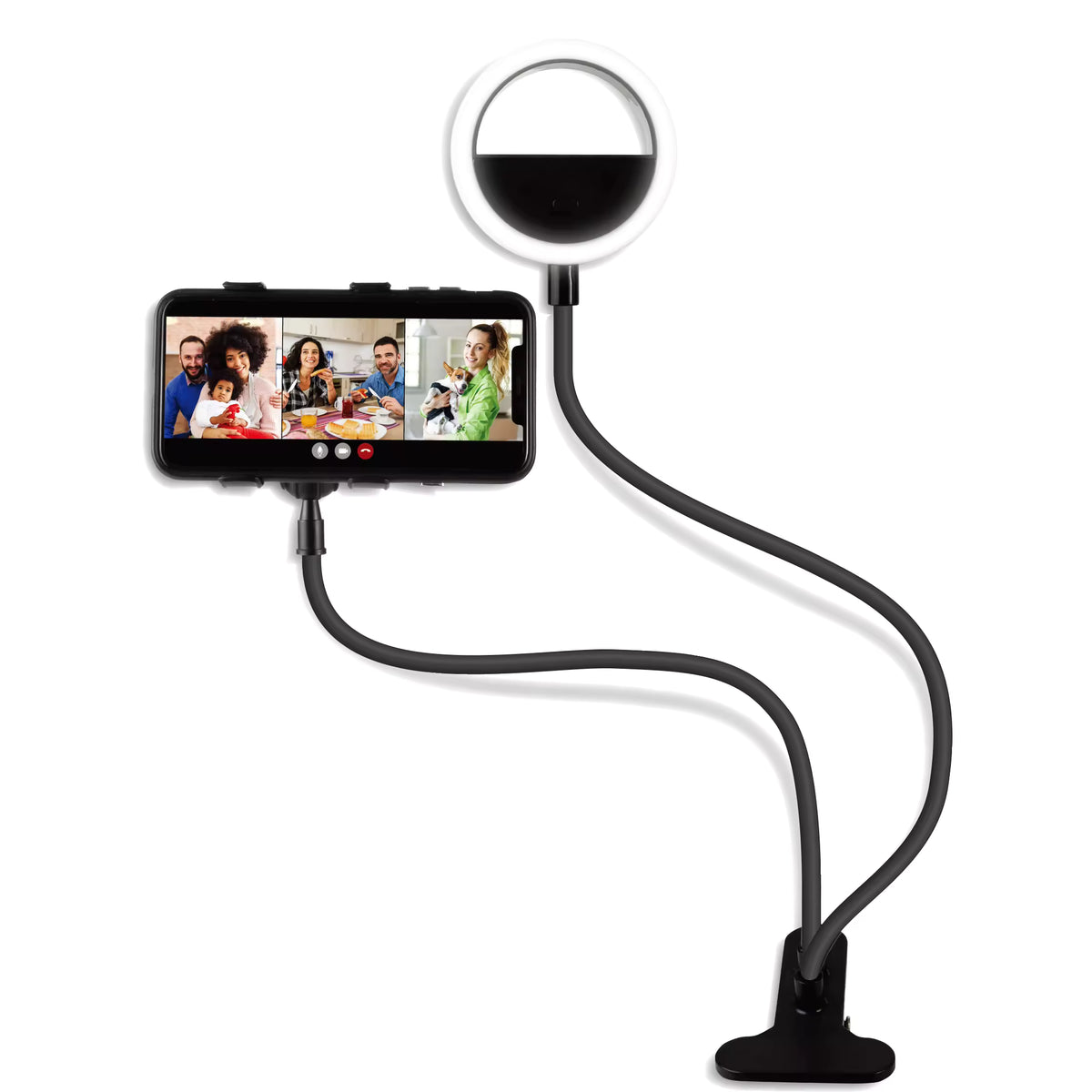 Manufacturer 360 Degree Fill Light 4 Inch Led Selfie Ring Light With Desktop Clip and Mobile Phone Holder