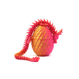 3D Printed Articulated Chinese Dragon Mystery Egg Fidget Toy