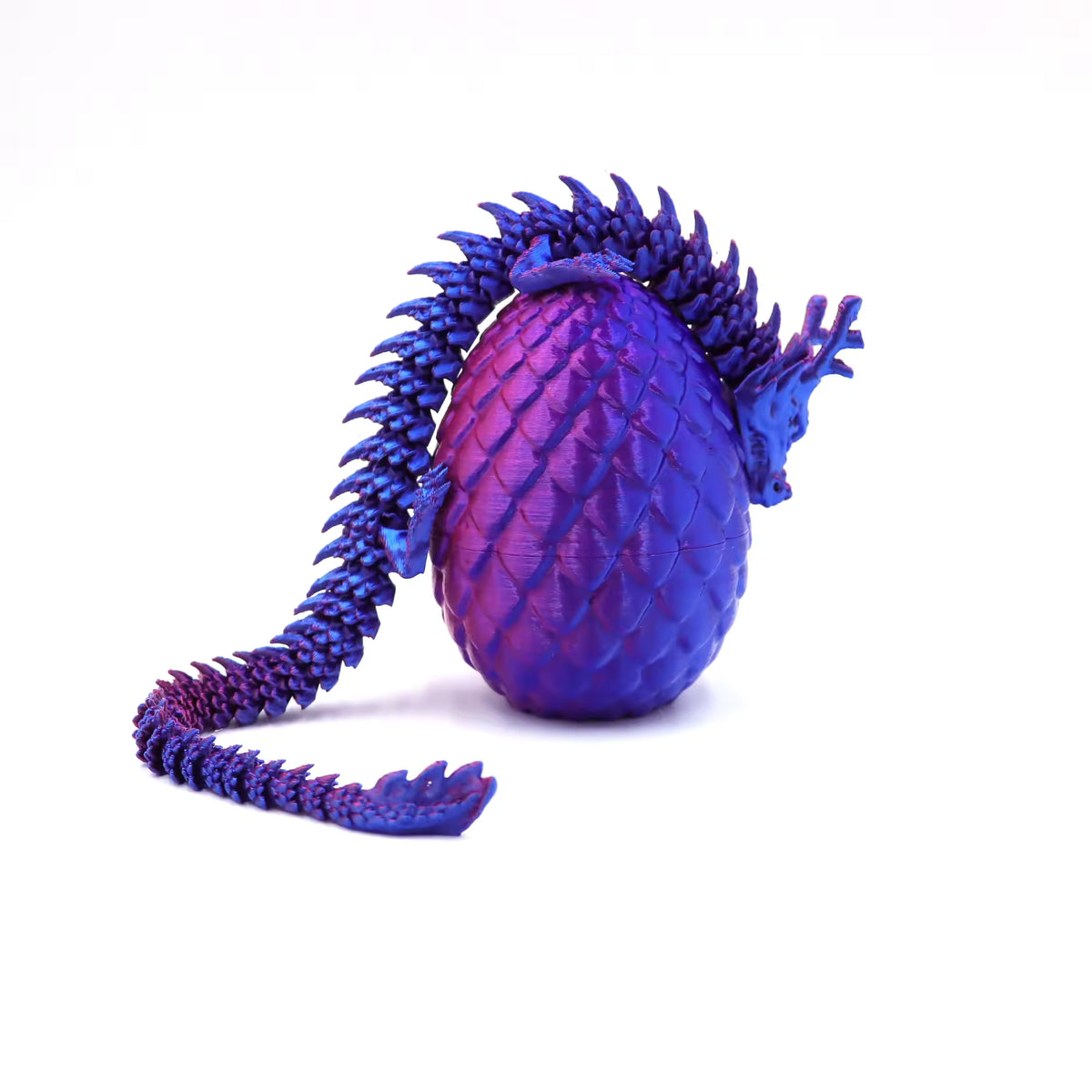 3D Printed Articulated Chinese Dragon Mystery Egg Fidget Toy