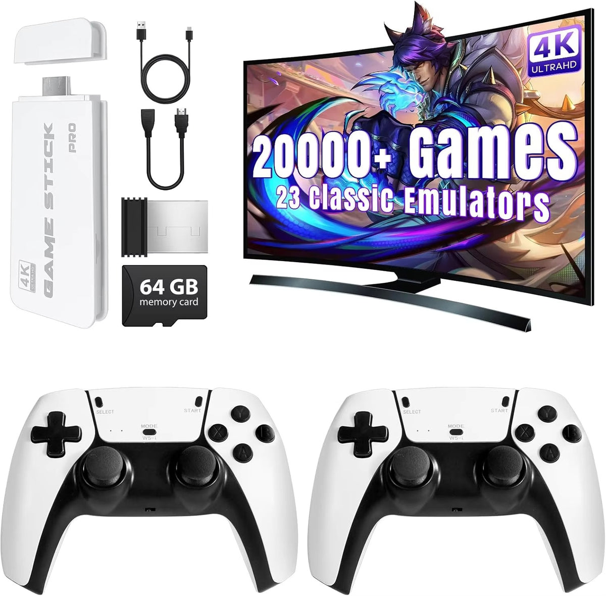 M15 Game Stick 4K Gaming Stations Retro 20000 Games Retro Video Game Console