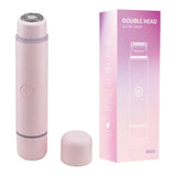 2-in-1 Women's Electric Body Shaver Dual Head Bikini Trimmer IPX6 Waterproof Full Body Armpit Hair Remover Rechargeable Razor