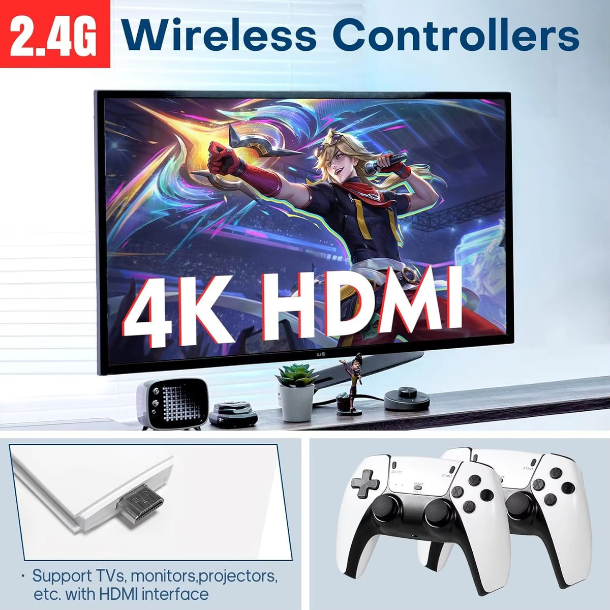 M15 Game Stick 4K Gaming Stations Retro 20000 Games Retro Video Game Console
